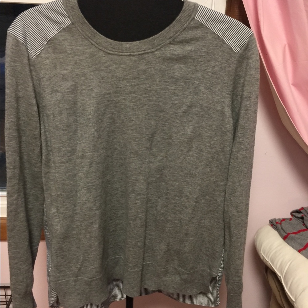 Plain front back striped